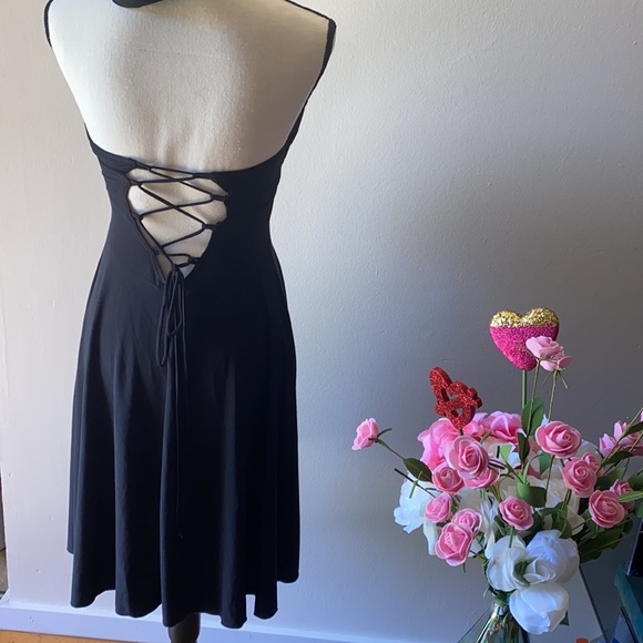 ❤️💕SEXY VENUS BLACK cut up DRESS❤️💕small - Picture 5 of 11